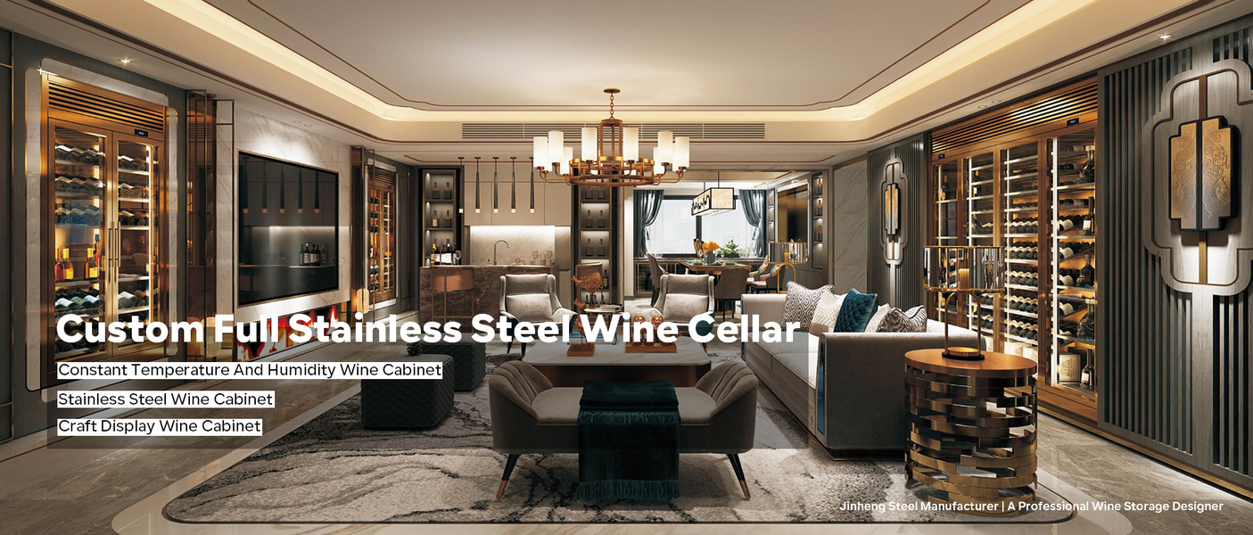 Stainless Steel Wine Cabinet